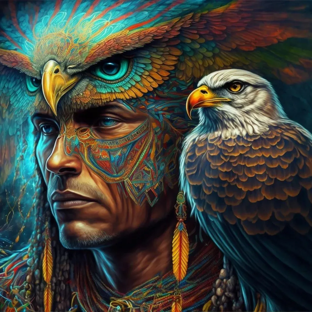 AI generated Shamanic Visionary Art by Hamilton Souther example